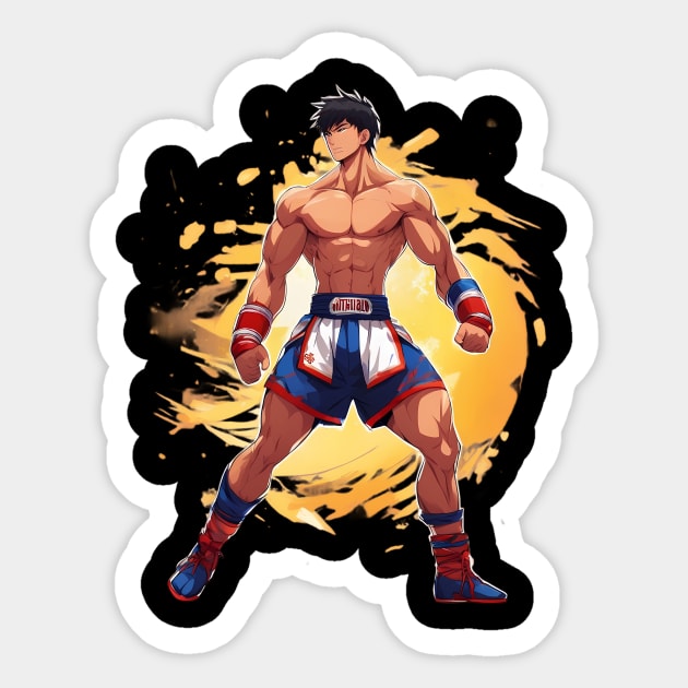 MMA Muay Thai Sticker by animegirlnft